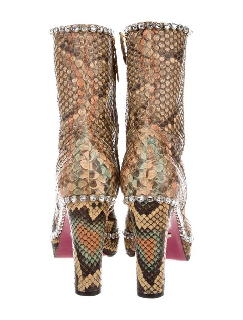 aific shoes gucci boots|gucci snakeskin ankle boots.